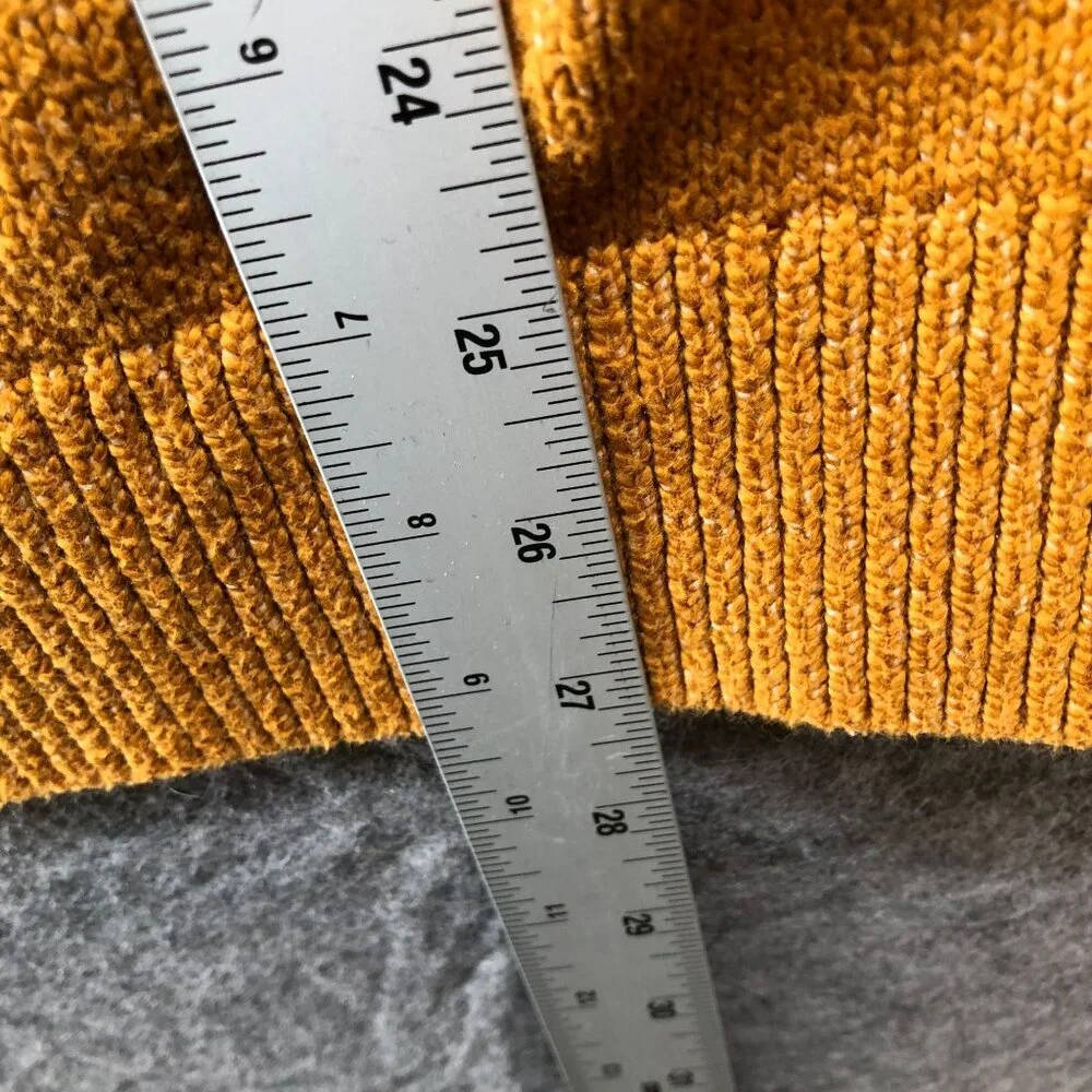 Banana Republic Cozy‎ Essential Sweater Mens XL Mustard Yellow Crewneck Knit
